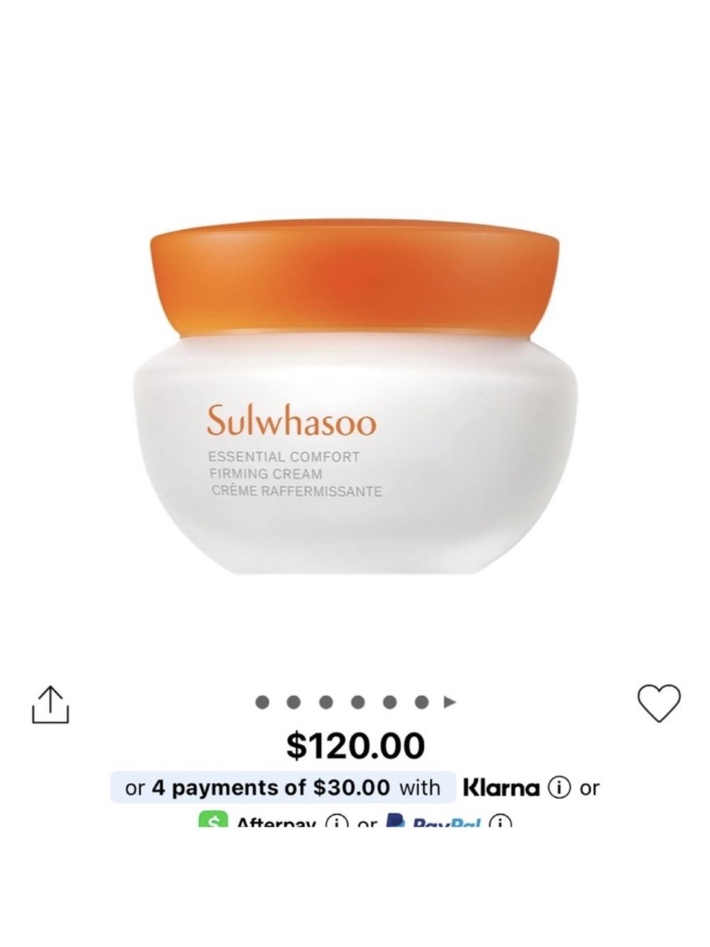 Sulwhasoo Essential Comfort Firming Cream